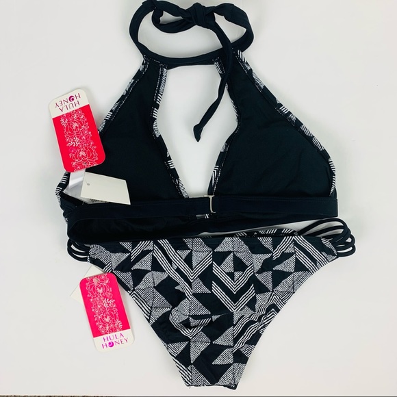 🔥HULA HONEY🔥2-Piece Bikini Maze Muse Halter Cheeky Swimsuit Small/Medium NWT - Picture 6 of 7